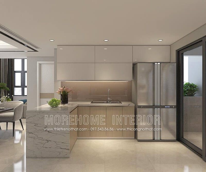 Xu hướng mẫu tủ bếp chữ L hiện đại đang được nhiều khách hàng lựa chọn, vì nó thích hợp cho mọi không gian sống từ nhà phố, chung cư cho tới biệt thự.